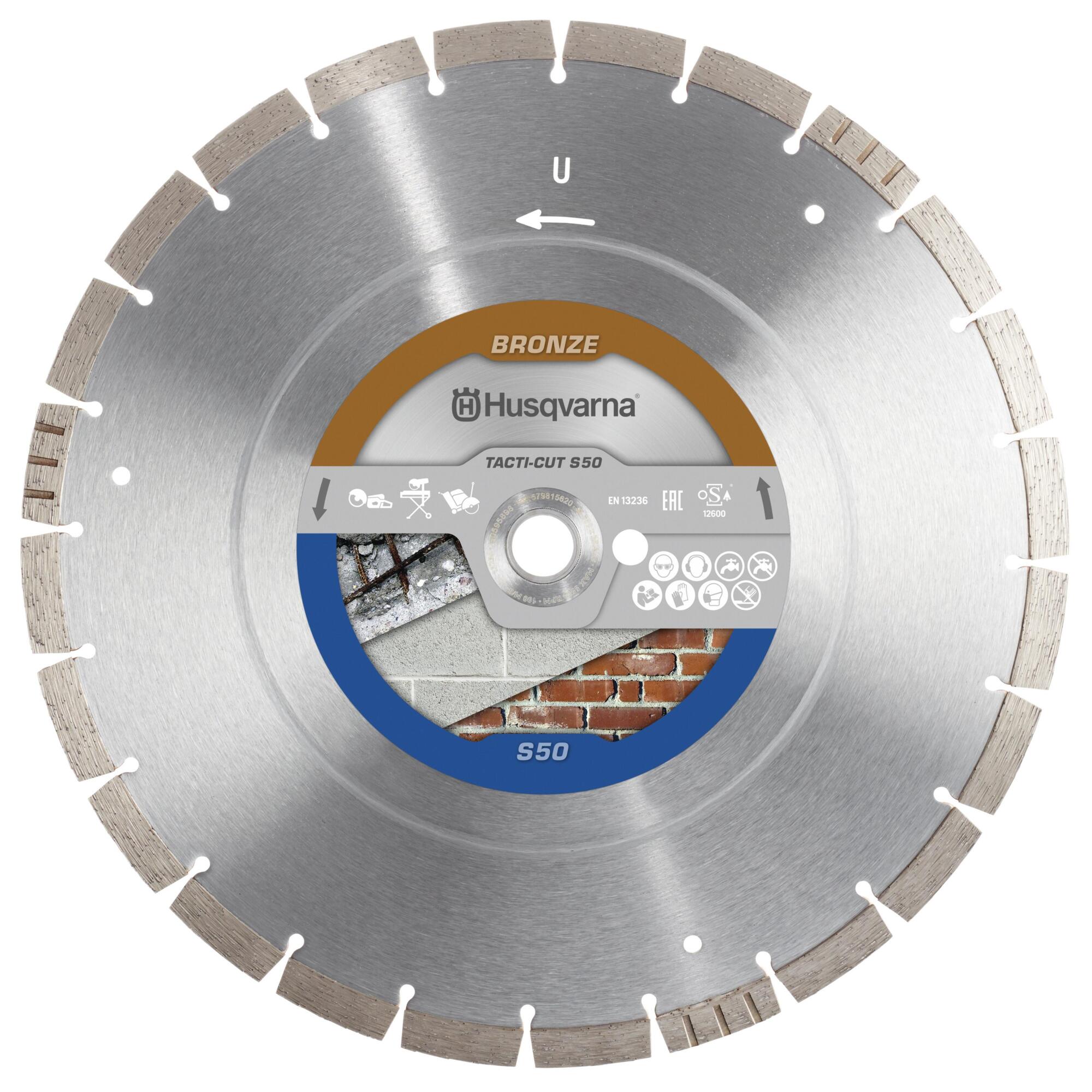 Husqvarna Diamond Blade - 14in. Dia., Continuous Rim, Fast Clean Cuts, Model# 579816404